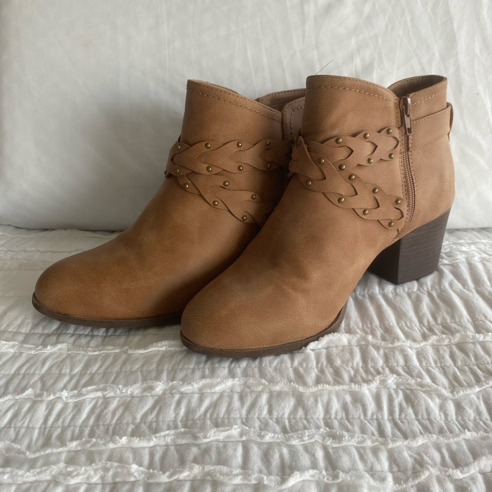 Light Brown Ankle Booties